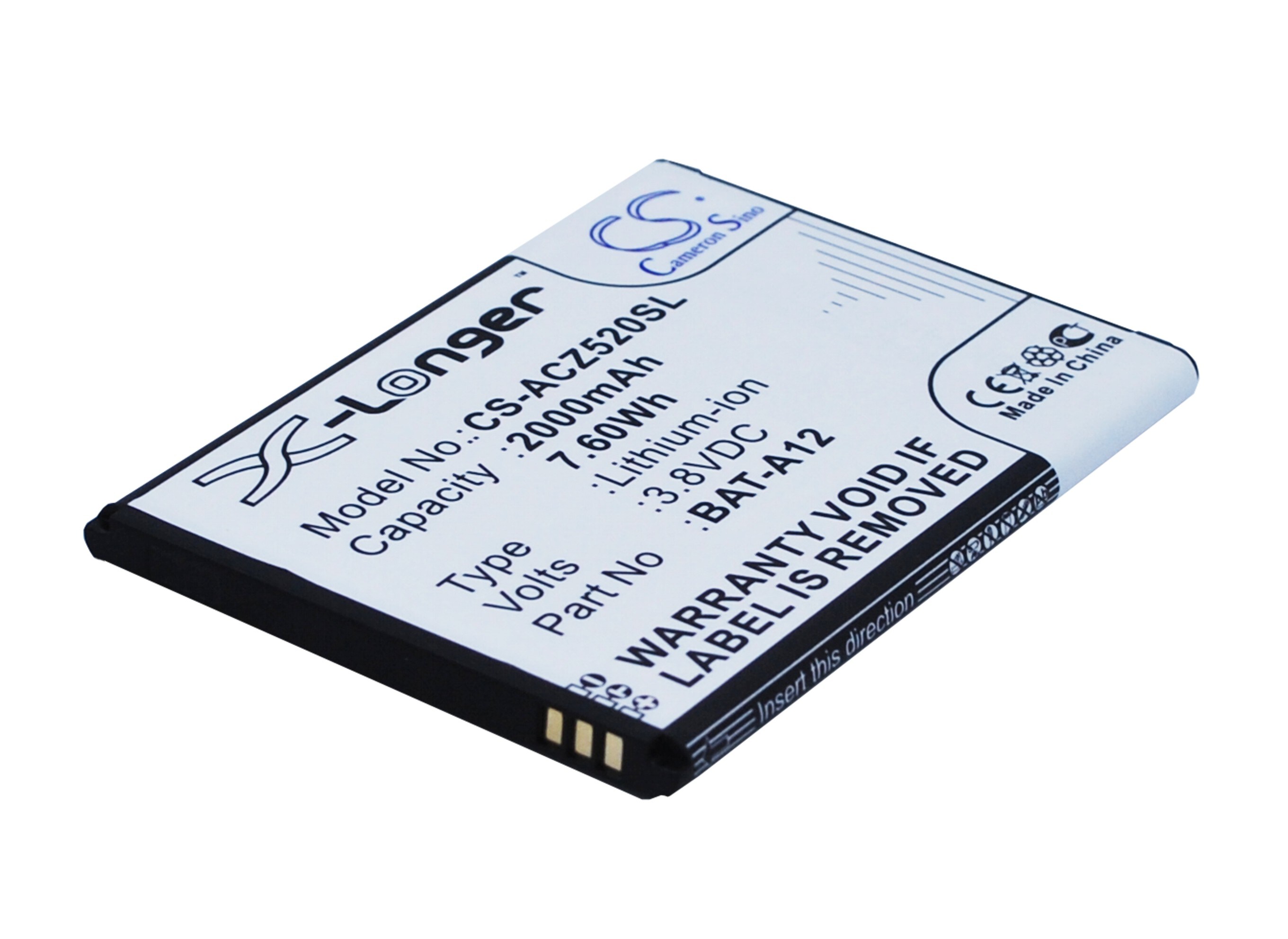 Batteri til SmartPhone, Mobil til Acer Liquid Z520, Liquid Z520 Dual SIM
