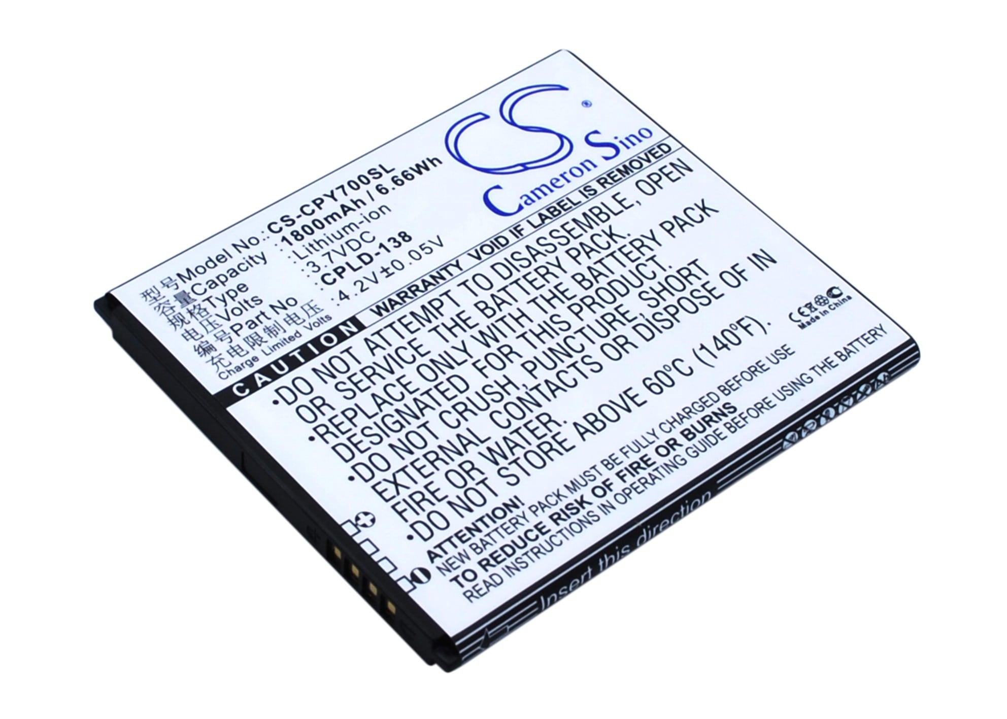 Batteri til SmartPhone, Mobil til Coolpad Y70-C, Y60-C1, Y80-C