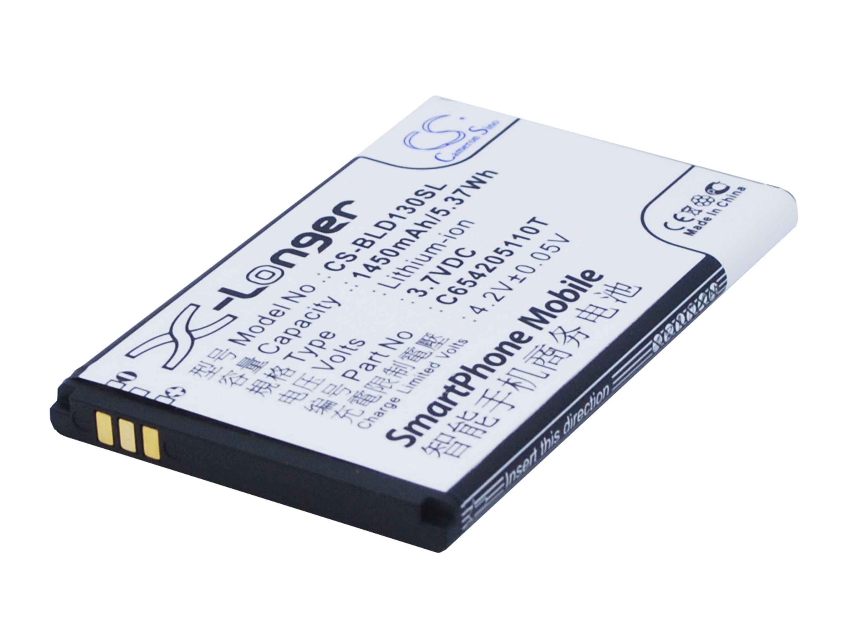 Batteri til SmartPhone, mobil til BLU Dash, D120, D130 osv.