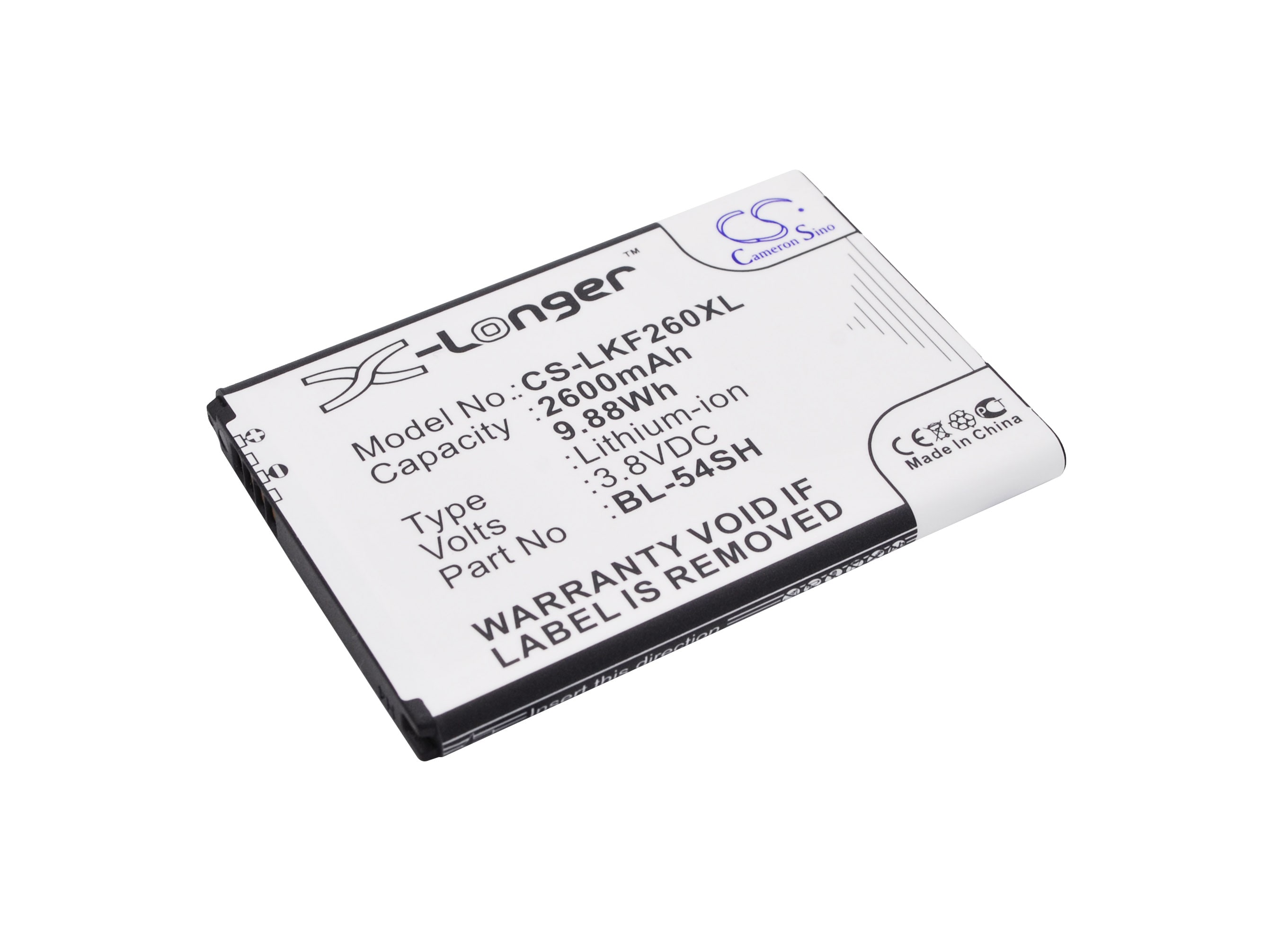 Batteri til SmartPhone, Mobil til LG Optimus LTE III, F260, F260K og andre.