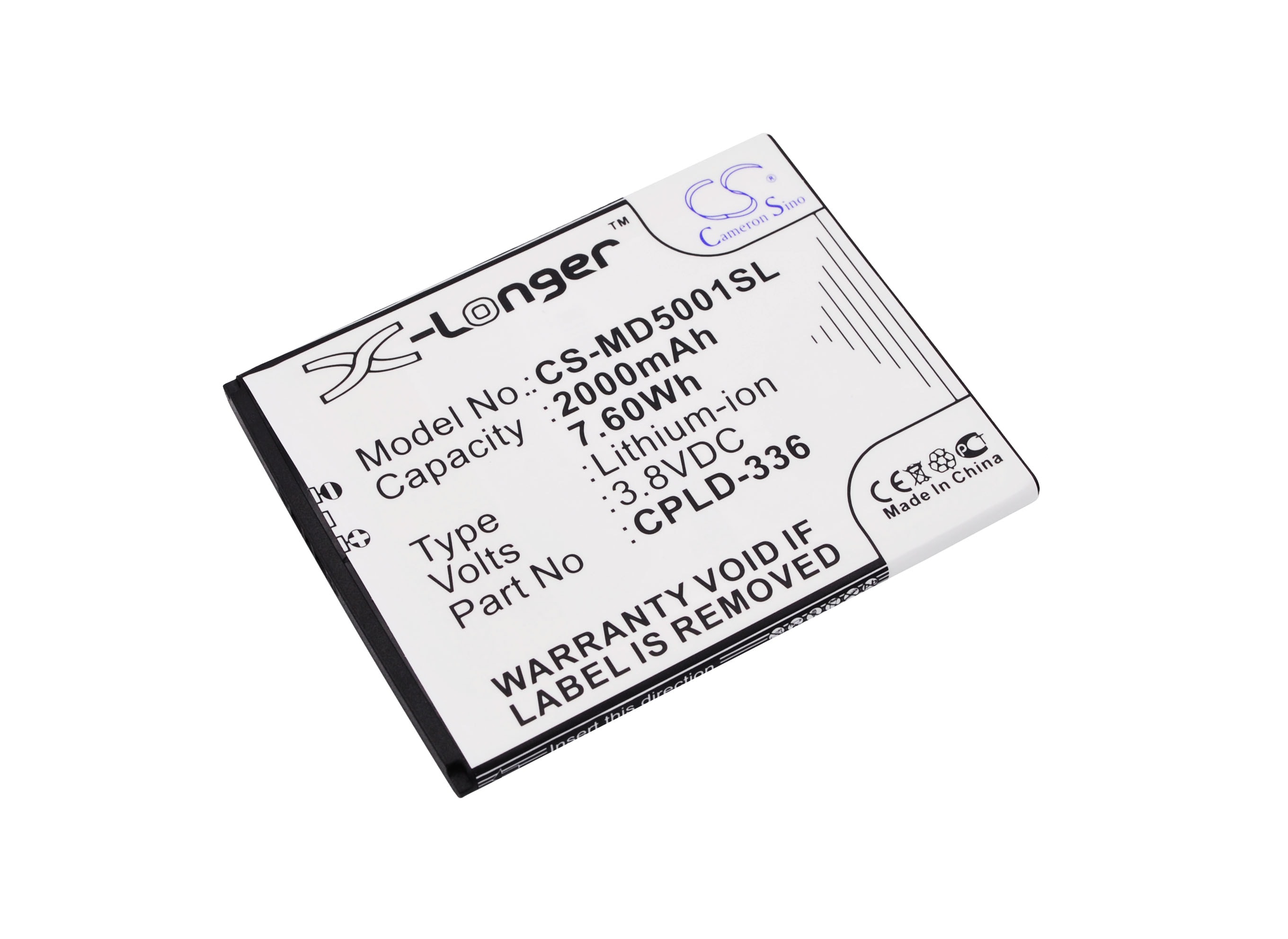 Batteri til SmartPhone, Mobil til Medion Life P5001, MD 98664, Smartphone P5001 og andre.