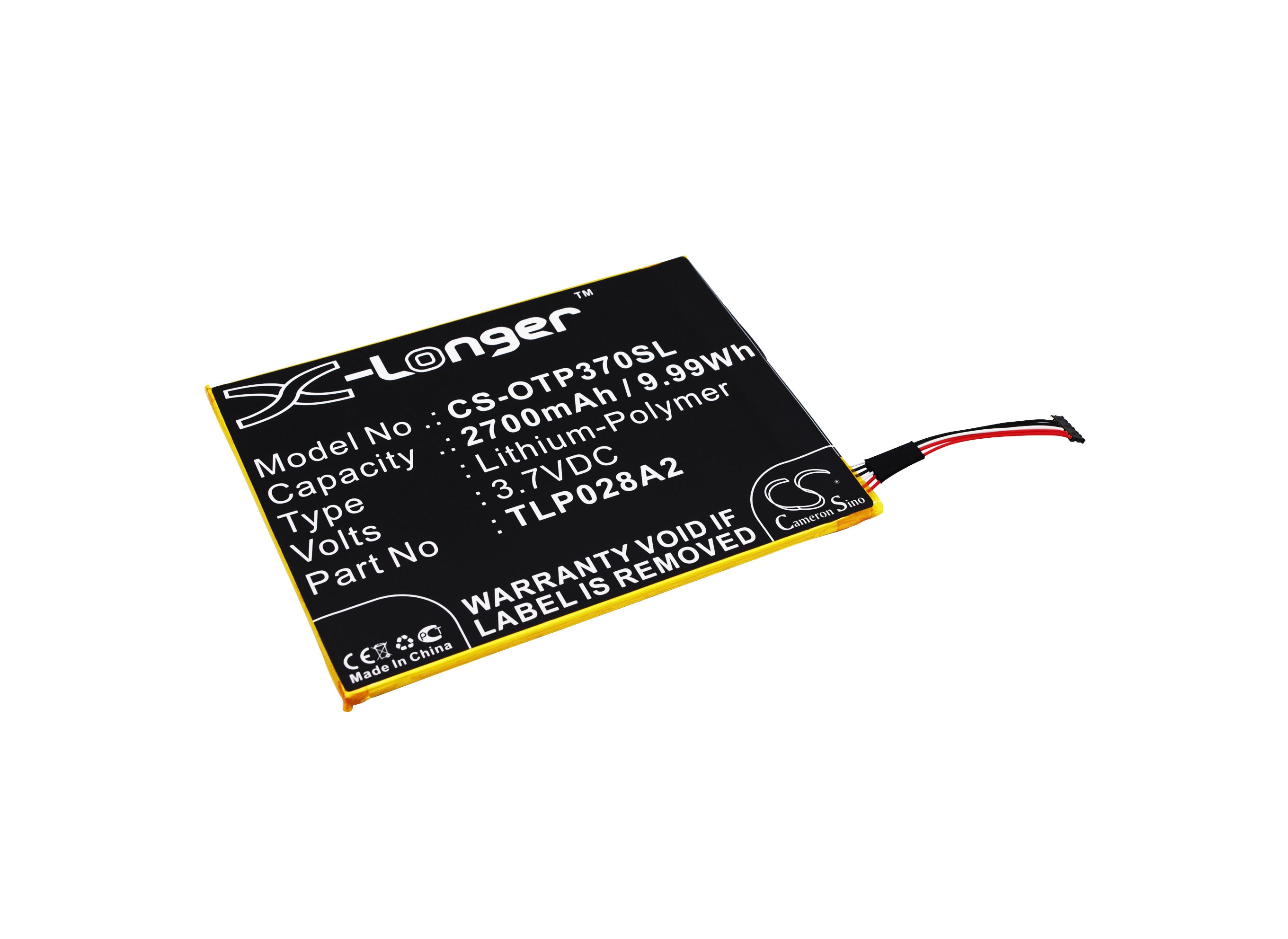Batteri til SmartPhone, Mobil til Alcatel One Touch Icin, One Touch Pixi 3 7.0 4G