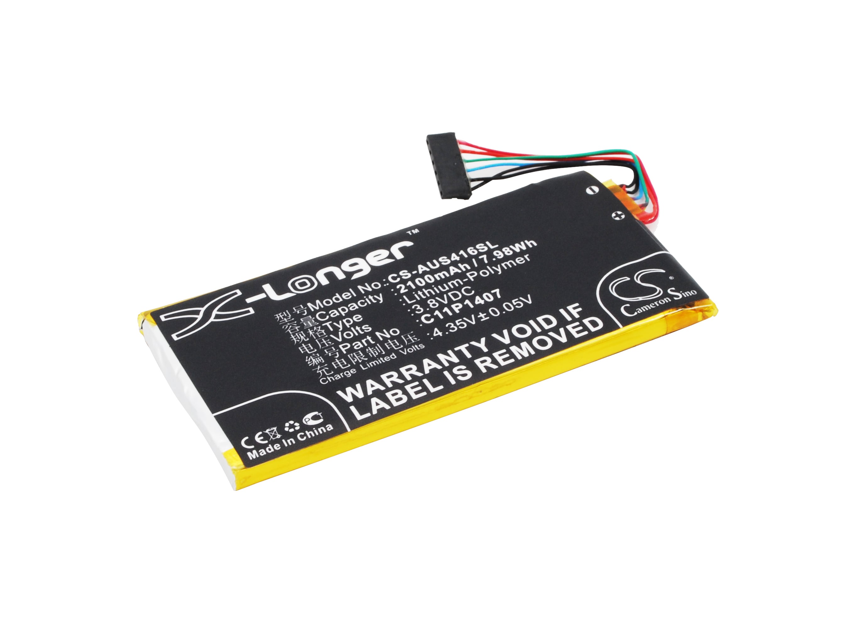Batteri til SmartPhone, Mobil til Asus PadFone X Mini Station, T00SP, C11PHJM og andre.