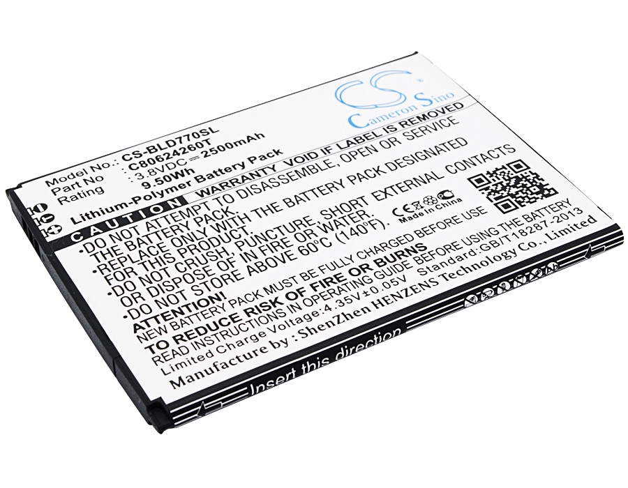 Batteri til SmartPhone, Mobil til BLU Studio X Plus, D770U