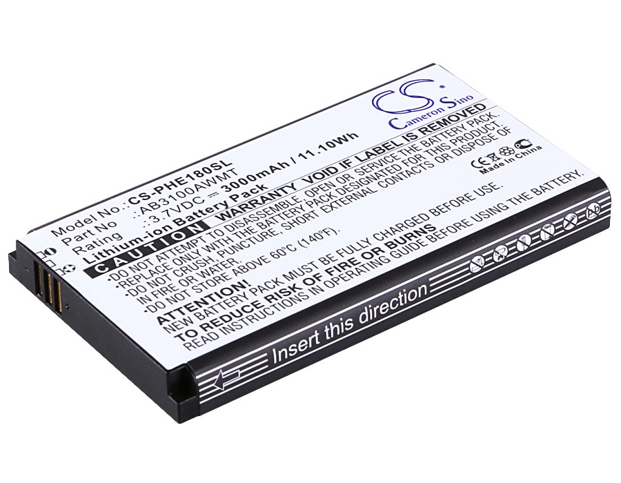 Batteri til SmartPhone, Mobil til Philips Xenium E180, CTE180BK, CTE180BK/00 og andre.