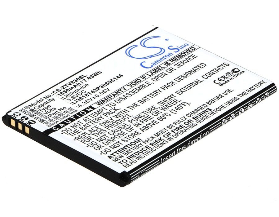 Batteri til SmartPhone, Mobil til ZTE Kis 3 Max, V830w, Blade G Lux og andre.