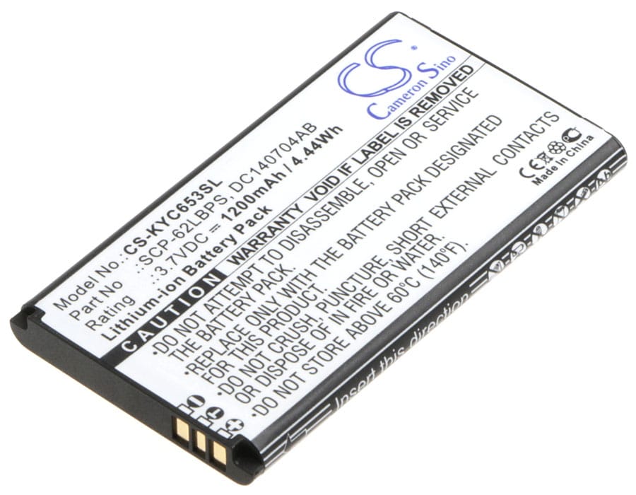 Batteri til SmartPhone, mobil til Kyocera Hydro Life, C6530, C6530N osv.