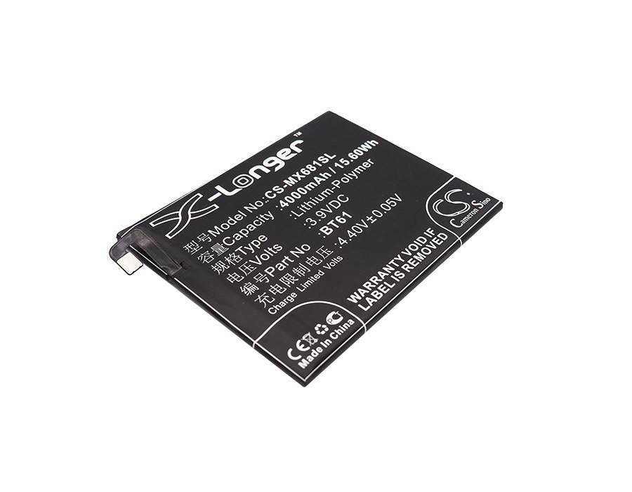 Batteri til SmartPhone, mobil til MeiZu L681C, L681Q, L681H og andre.