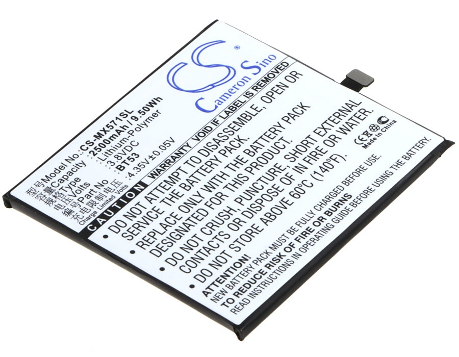 Batteri til SmartPhone, mobil til MeiZu Pro 6, M570M, M570C osv.