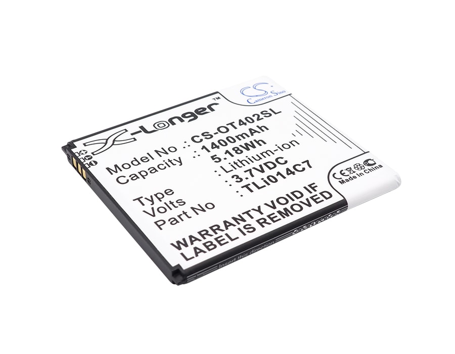 Batteri til SmartPhone, Mobil til Alcatel One Touch Pixi First, OT-4024, OT-4024D og andre.