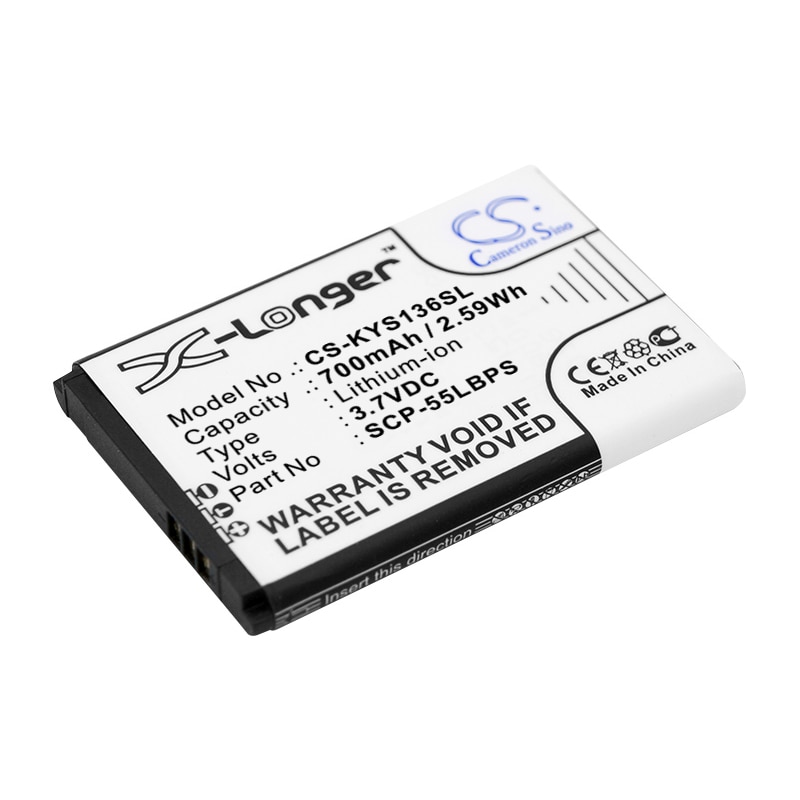 Batteri til SmartPhone, Mobil til Kyocera JAX S1360, S1360 JAX, Rally S1370 og andre.
