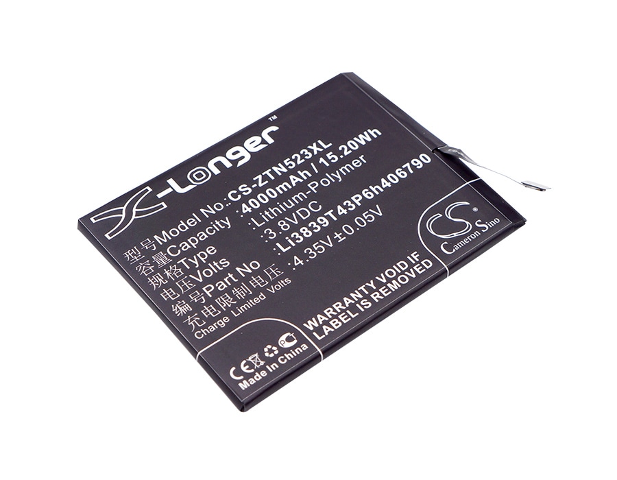 Batteri til SmartPhone, Mobil til Nubia Z11 Max, NX523, NX523J