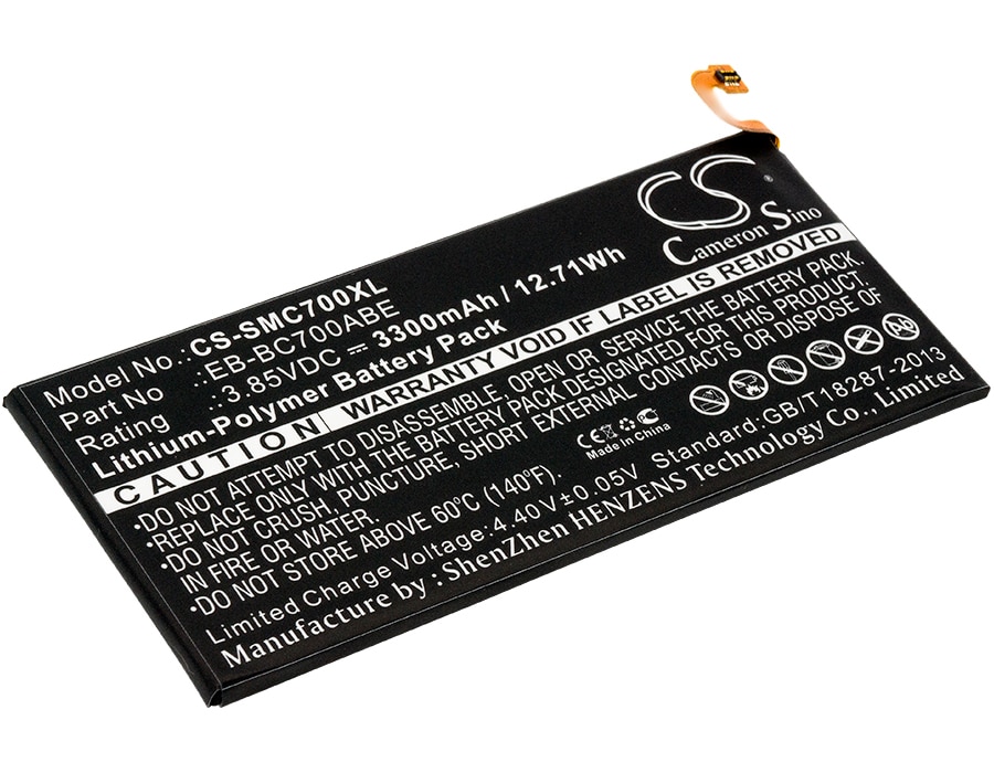Batteri til SmartPhone, Mobil til Samsung Galaxy C7, Galaxy C7 Duos, SM-C7000 og andre.