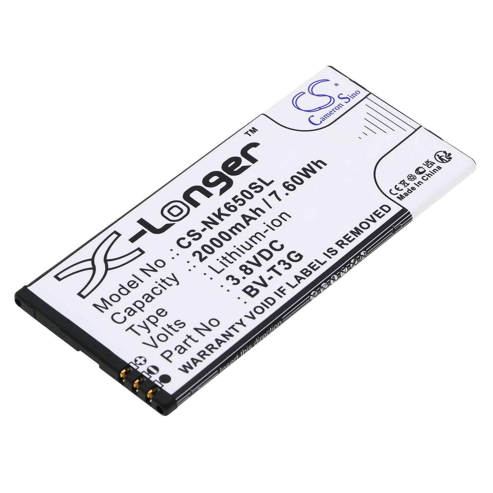 Batteri til SmartPhone, Mobil til Microsoft Lumia 650, RM-1154