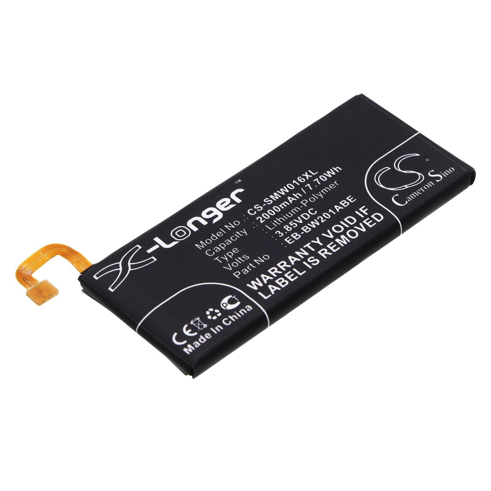 Batteri til SmartPhone, Mobil til Samsung Golden 3, W2016