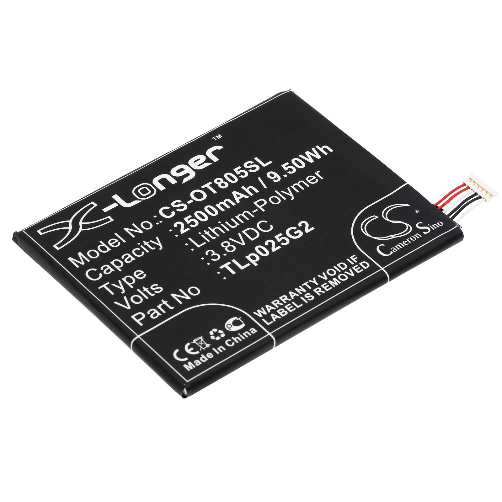 Batteri til SmartPhone, Mobil til Alcatel One Touch Pixi 4 6.0, OT- 9001X og andre.