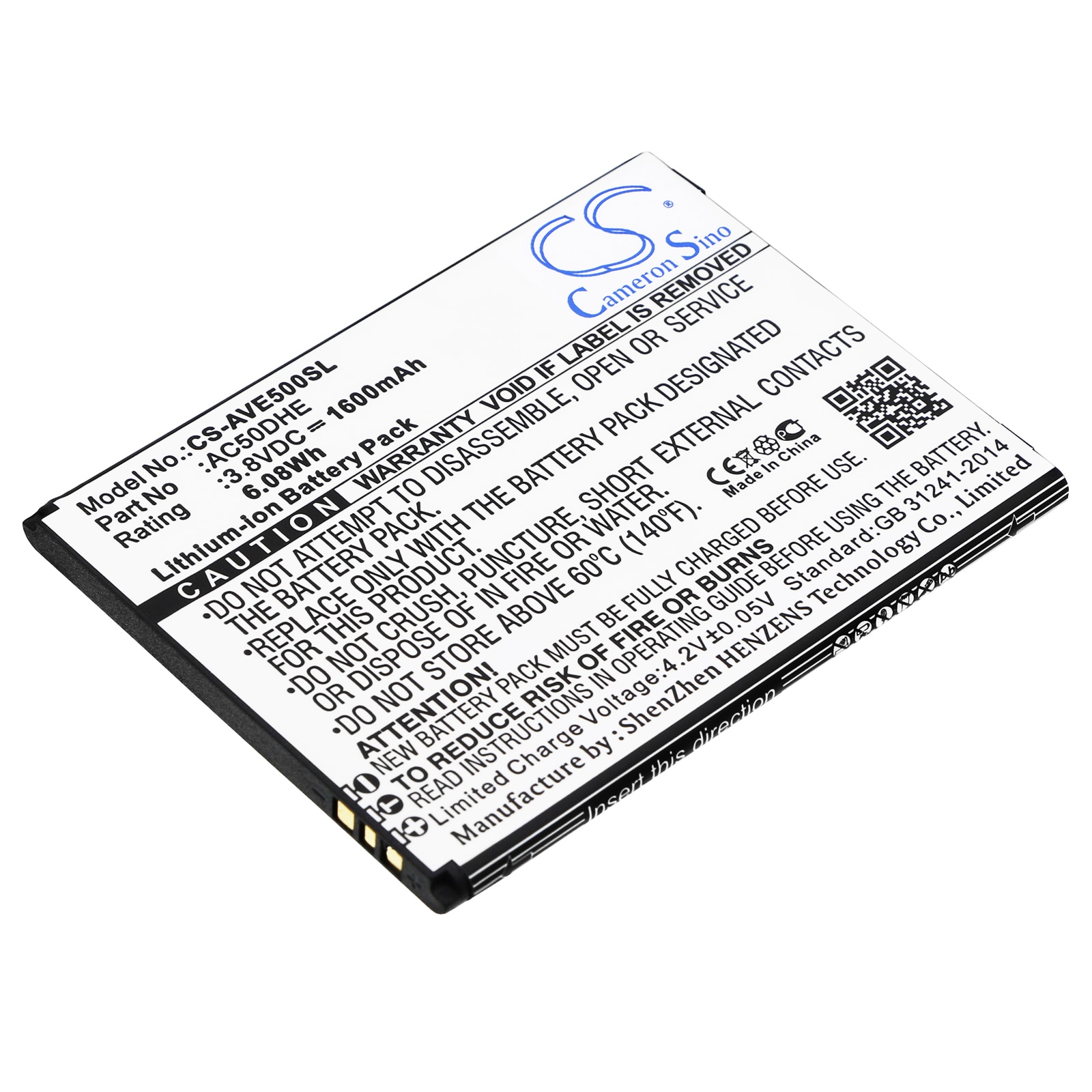Batteri til SmartPhone, mobil til Archos Elements 50d Helium, 50d Helium og andre.
