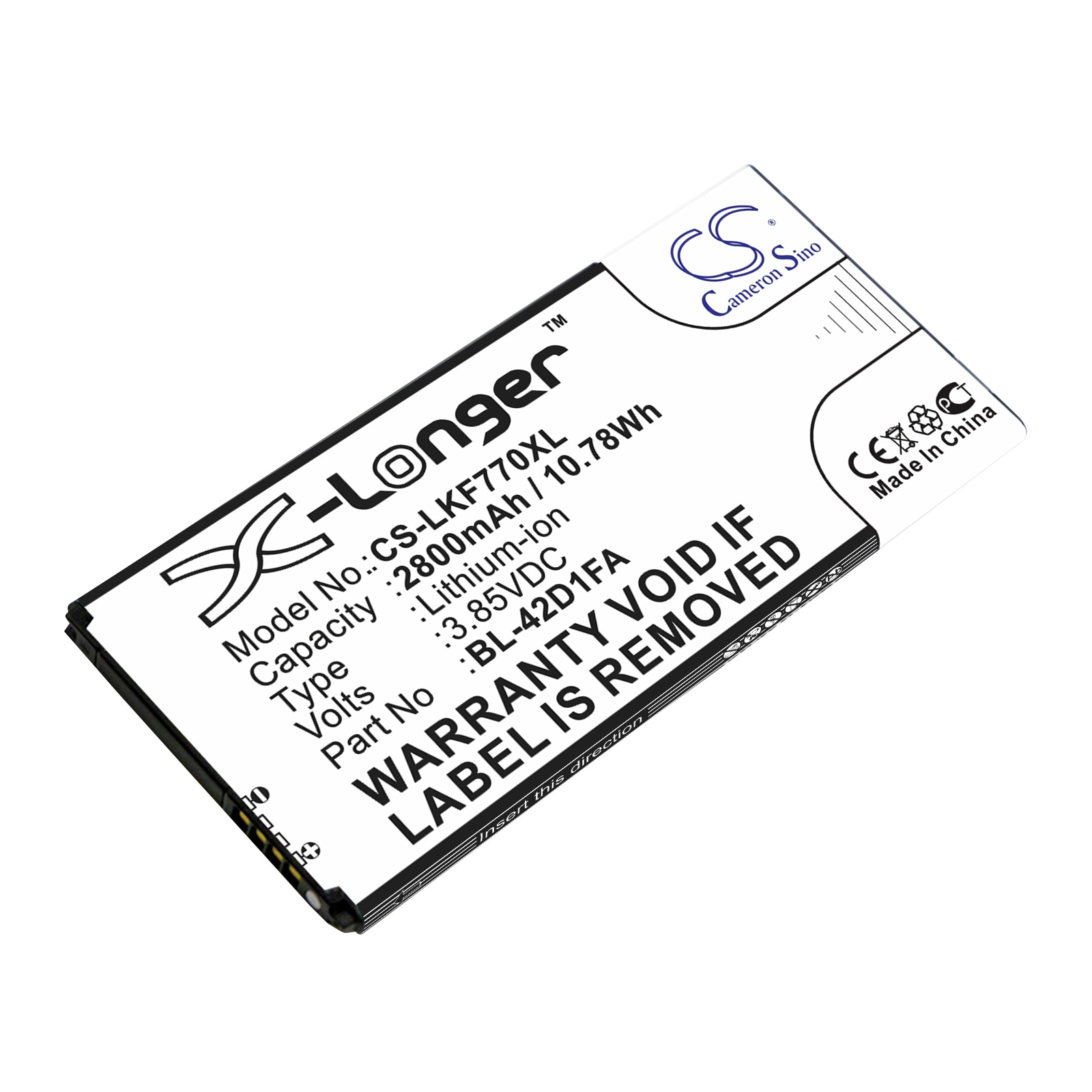 Batteri til SmartPhone, Mobil til LG G5 Mini, F770S, X5 og andre.