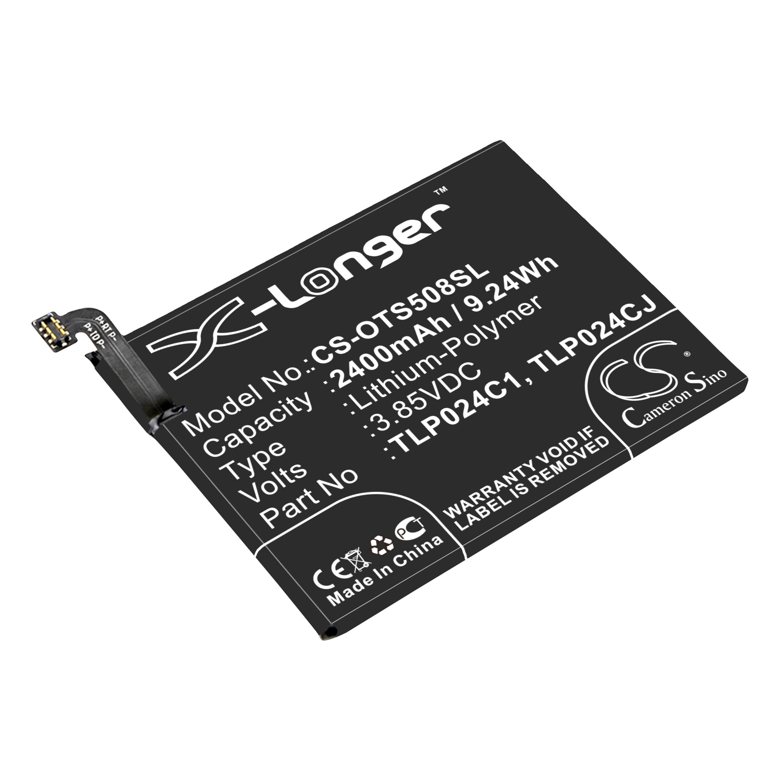 Batteri til SmartPhone, mobil til Vodafone Smart N8, VFD-610, Smart N9 Lite og andre.