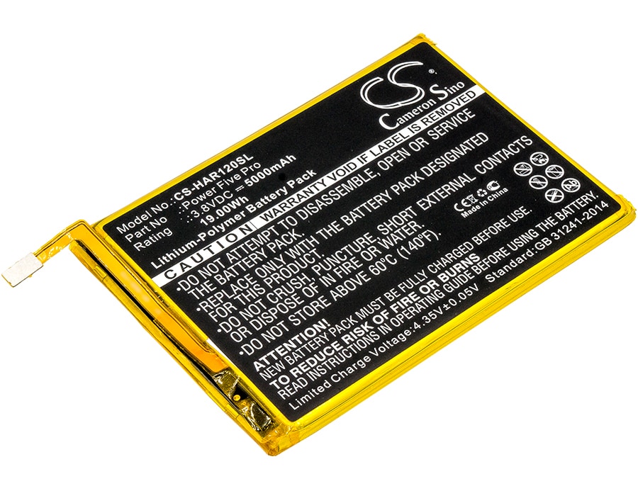 Batteri til SmartPhone, mobil til Highscreen Power Five, Power Five Pro