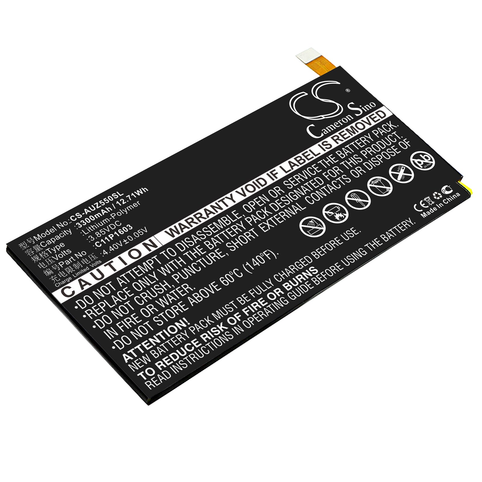 Batteri til SmartPhone, Mobil til Asus ZenFone 3 Deluxe 5.5, ZS550KL