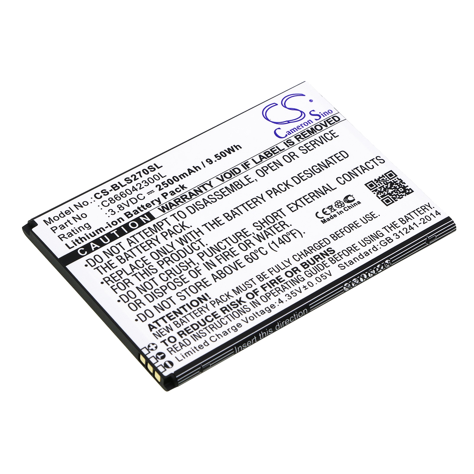 Batteri til SmartPhone, Mobil til BLU Studio C 8.8, S270Q