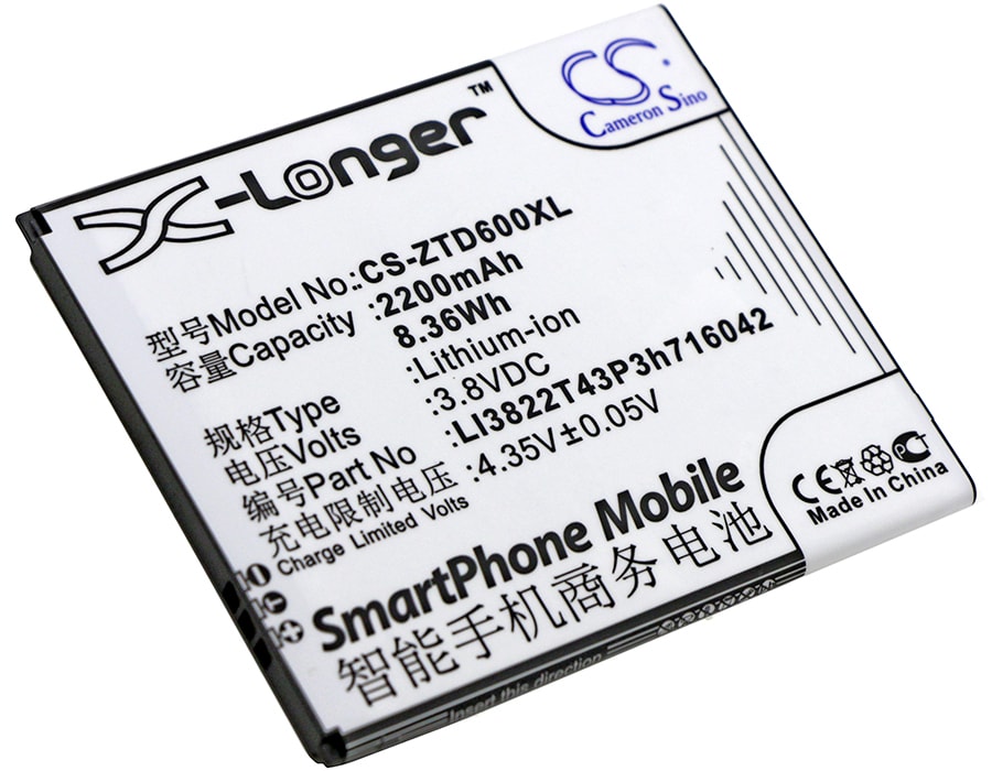 Batteri til SmartPhone, Mobil til ZTE Blade D6, Blade D6 Dual SIM