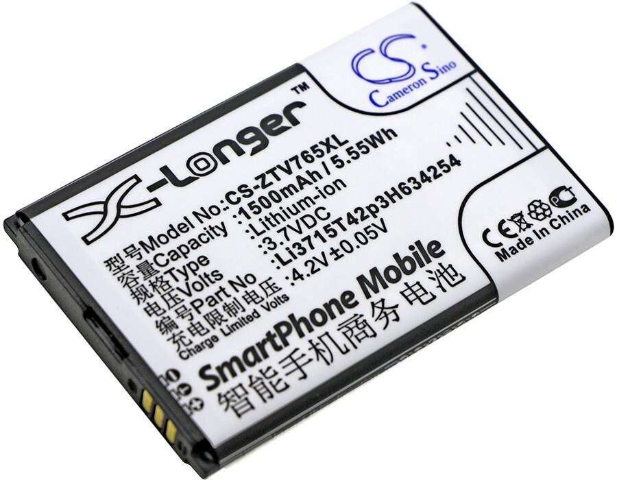 Batteri til SmartPhone, Mobil til ZTE Blade G, V765M, Leo Q1 og andre.