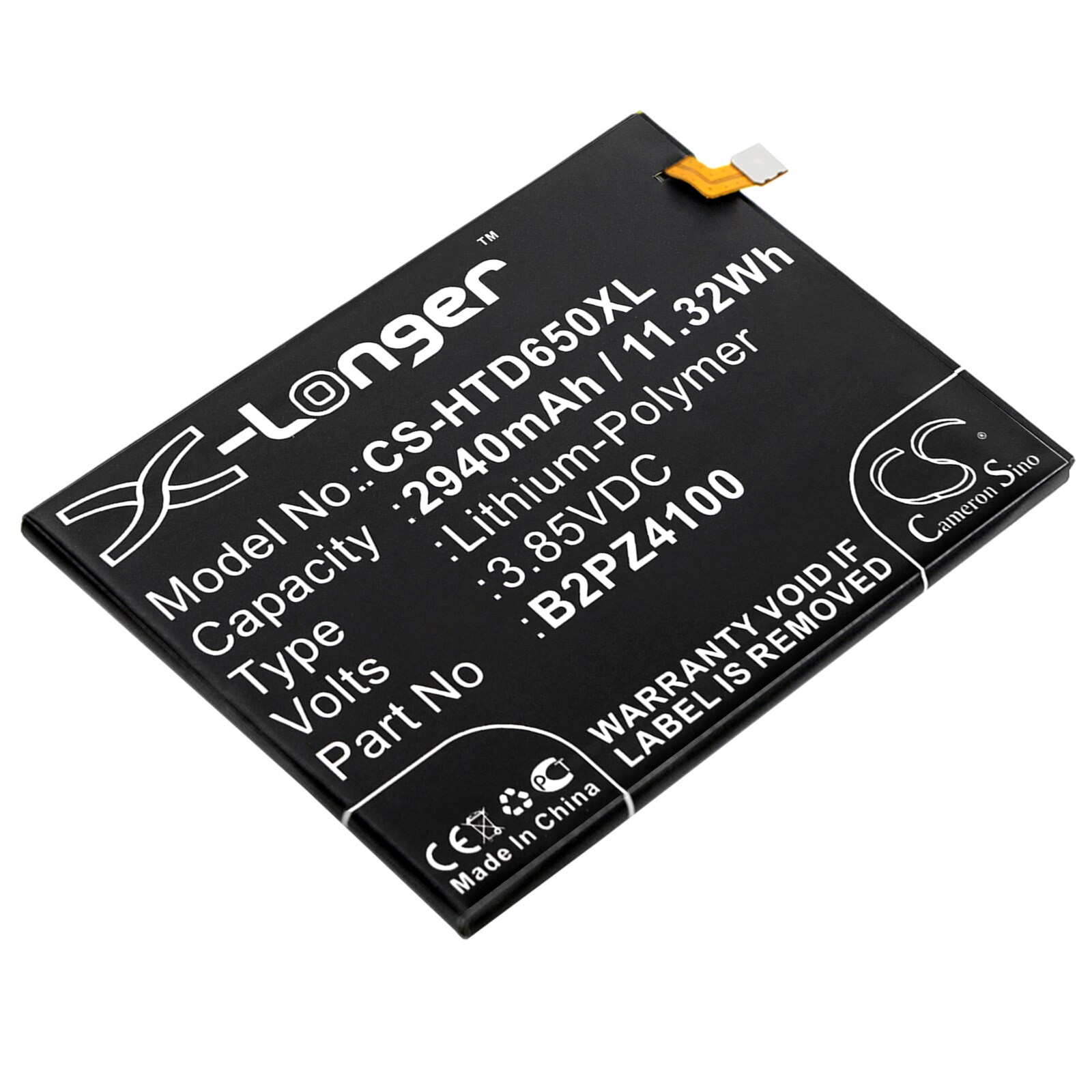 Batteri til SmartPhone, Mobil til HTC Desire 650 4G, 99HALL015-00
