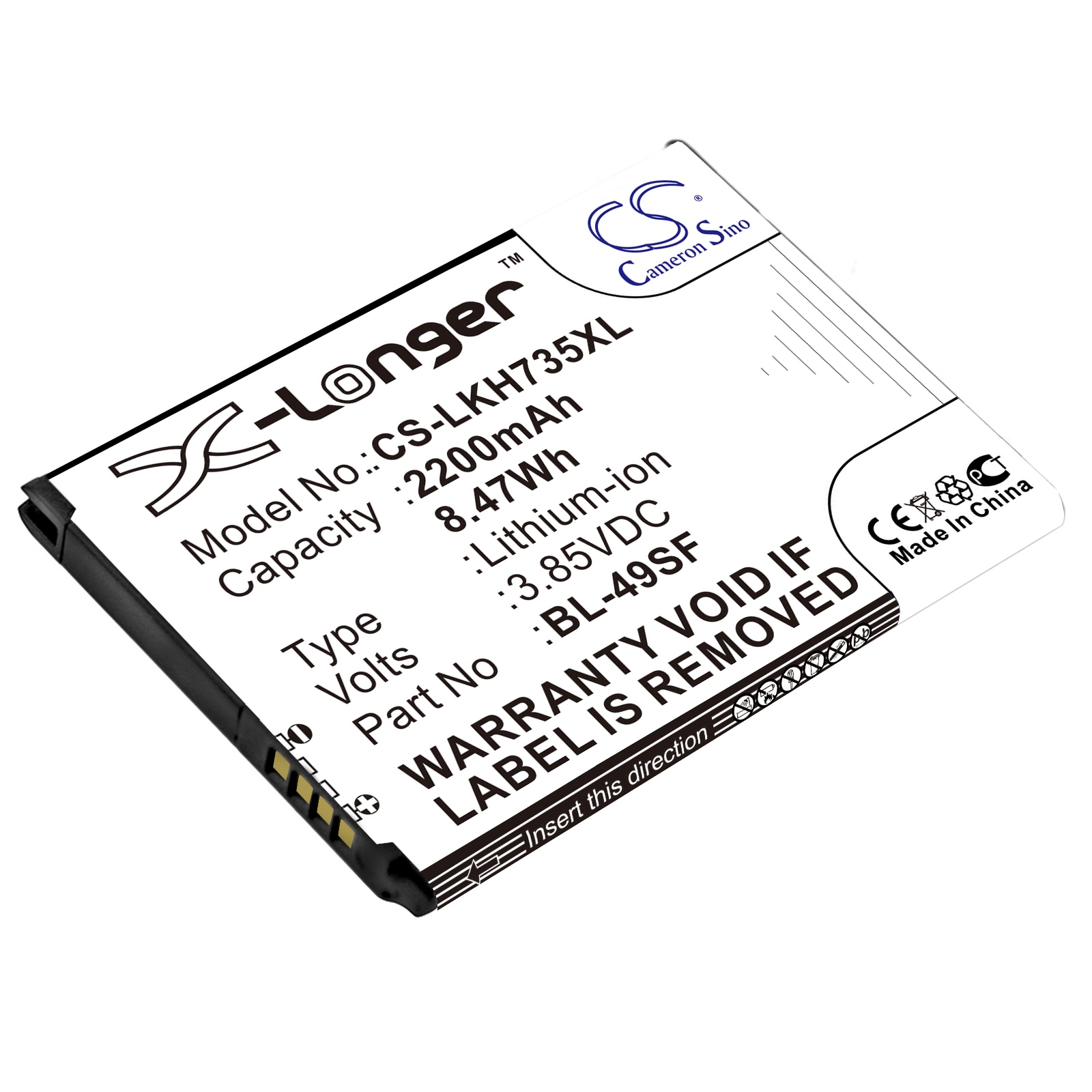 Batteri til SmartPhone, Mobil til LG G4 Beat, G4s, H735 og andre.