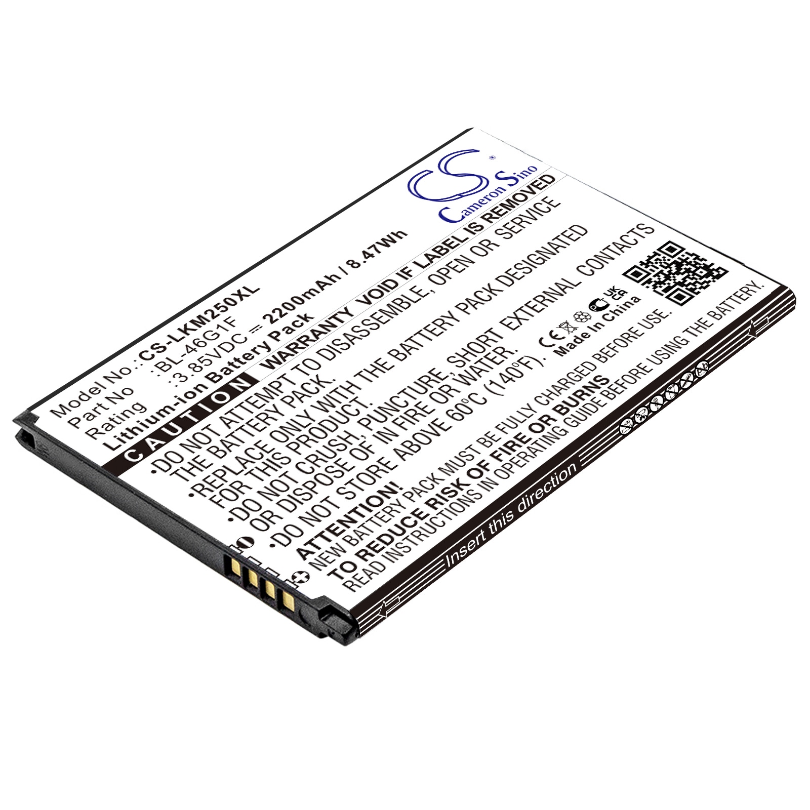 Batteri til SmartPhone, Mobil til LG K10 2017, M250N, K121K og andre.