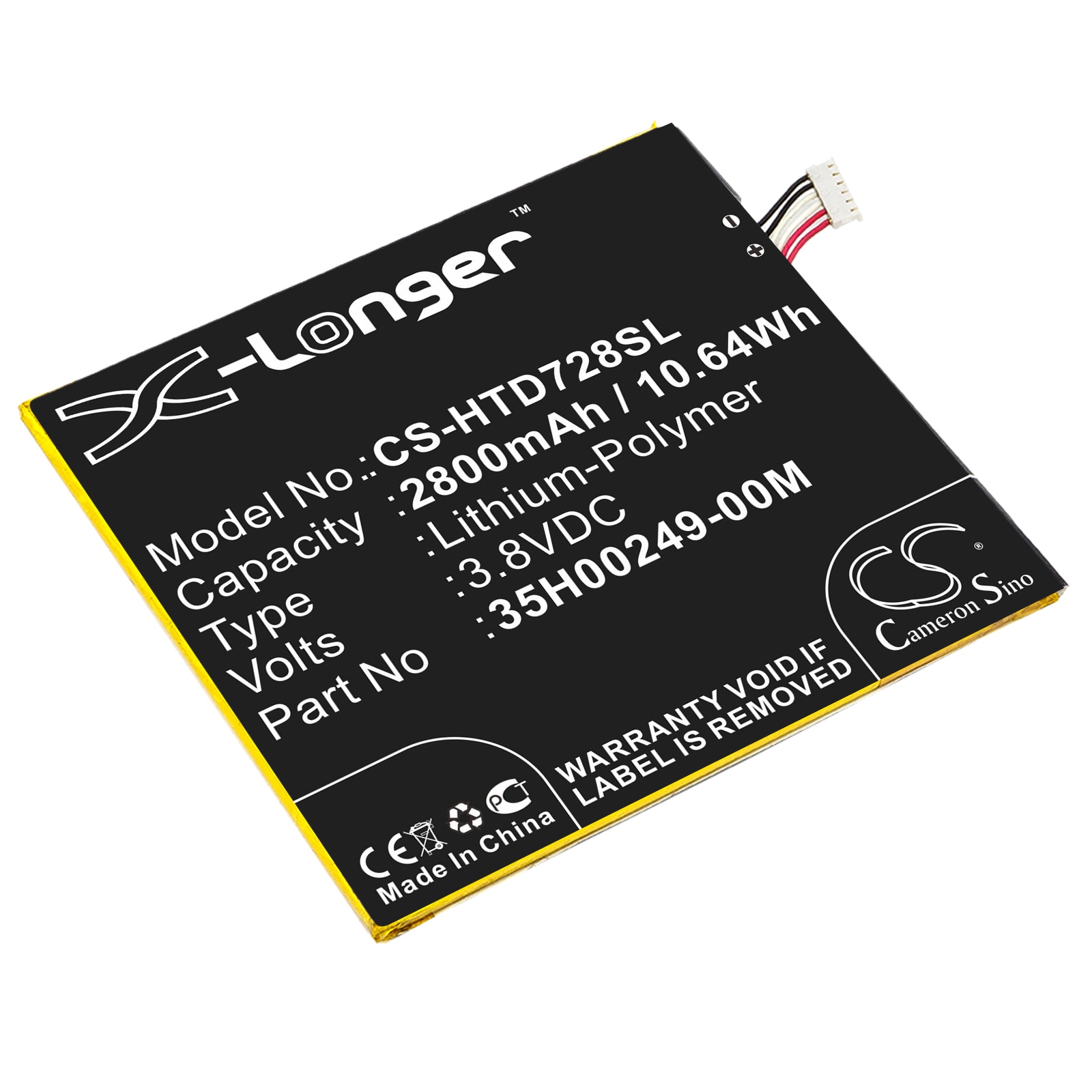 Batteri til SmartPhone, mobil til HTC Desire 728, D728, D728w osv.