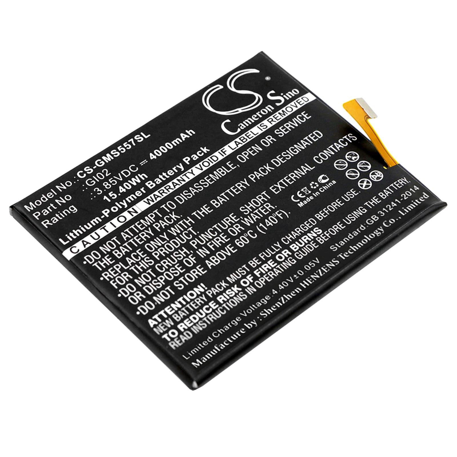 Batteri til SmartPhone, Mobil til Gigaset ME pro, GS57-6
