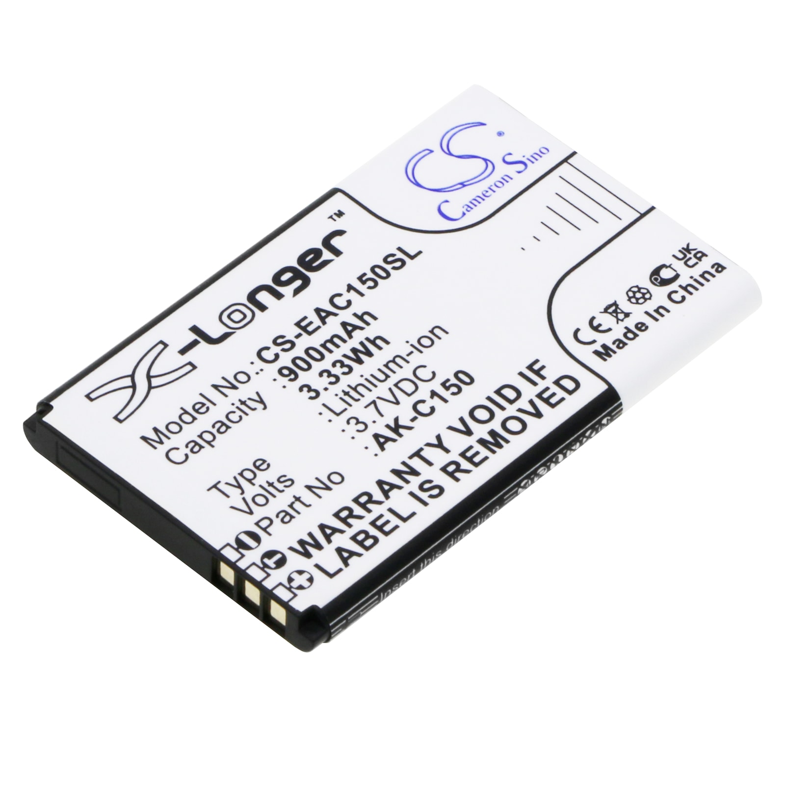 Batteri til SmartPhone, Mobil til Emporia Telme C150, Telme C151, Telme T200