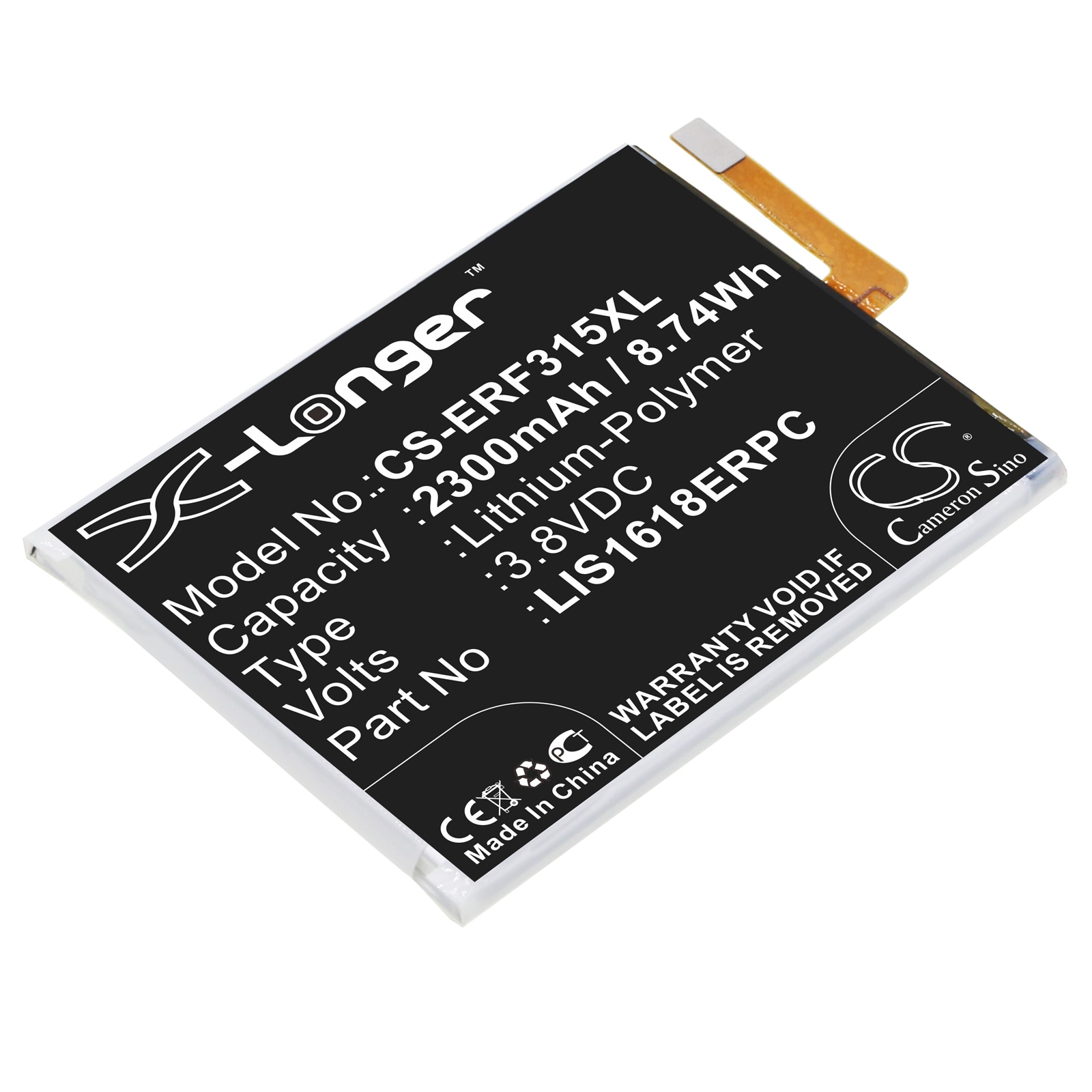 Batteri til SmartPhone, Mobil til Sony Xperia E5, Xperia E5 Dual Sim, F3313 og andre.