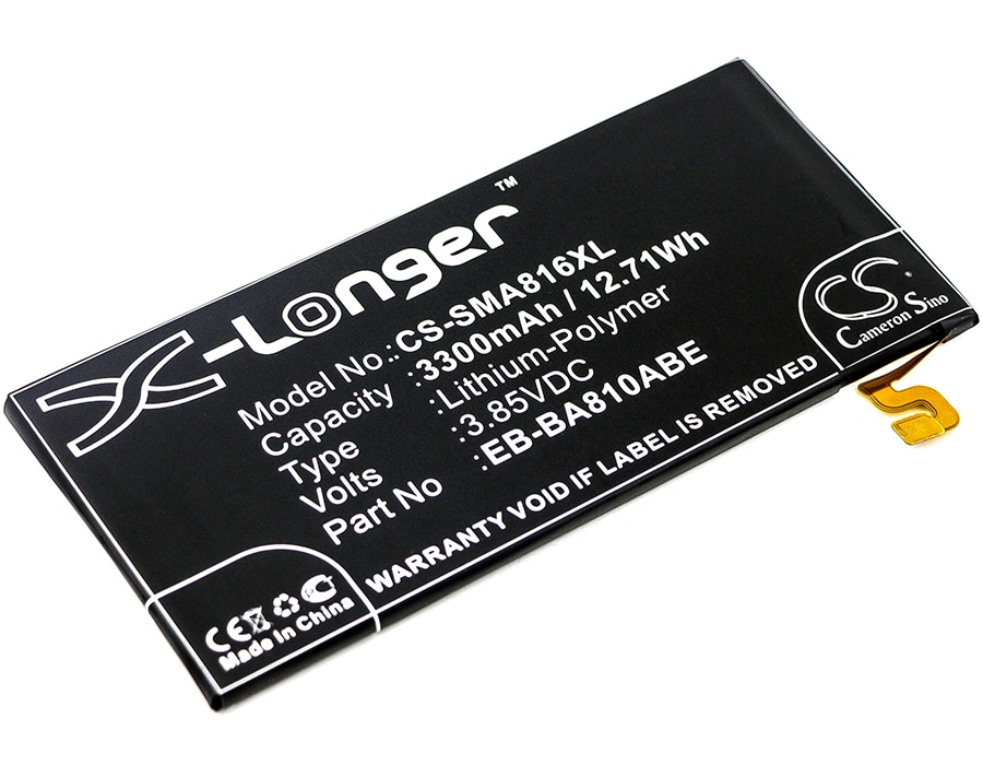Batteri til SmartPhone, Mobil til Samsung Galaxy A8 2016, SM-A810F/DS og andre.