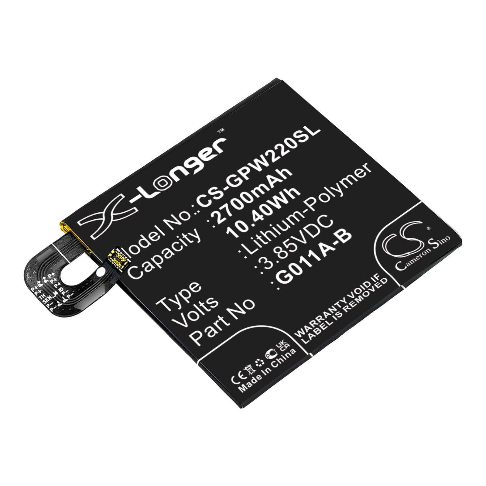 Batteri til SmartPhone, Mobil til Google Pixel 2, G011A