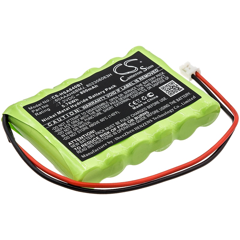 Batteri til alarmsystem til Yale HSA6400 Premium Alarm Control Panel, HSA6410 Panels osv.