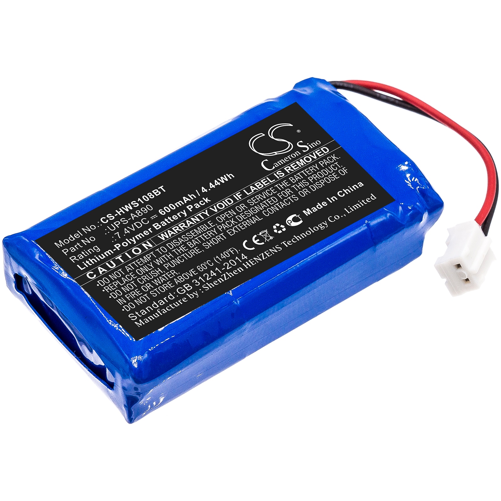 Batteri til alarmsystem til Chuango WS-108