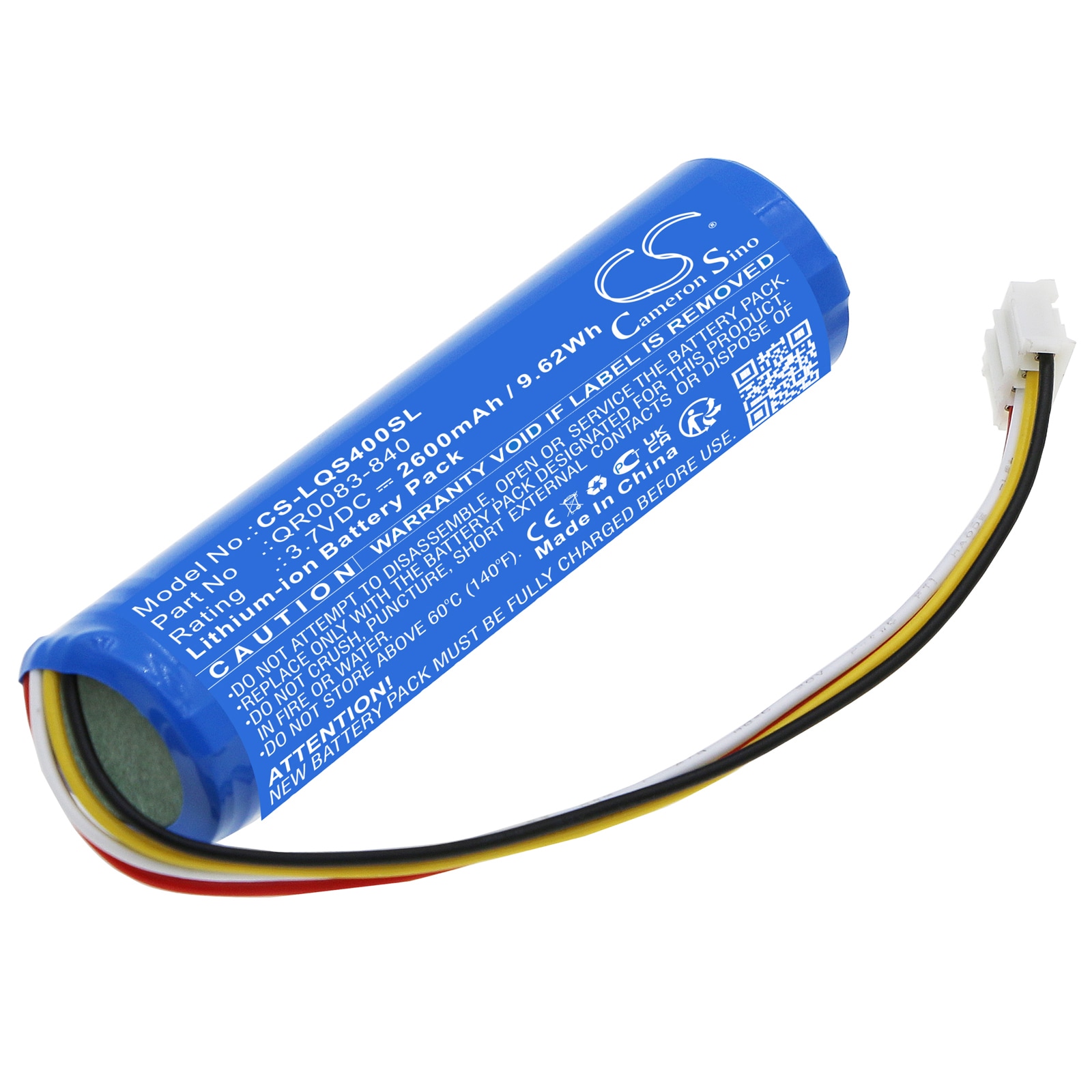 Batteri til alarmsystem til Qolsys IQ Panel 4, IQP4005, IQ Panel 4 PowerG osv.