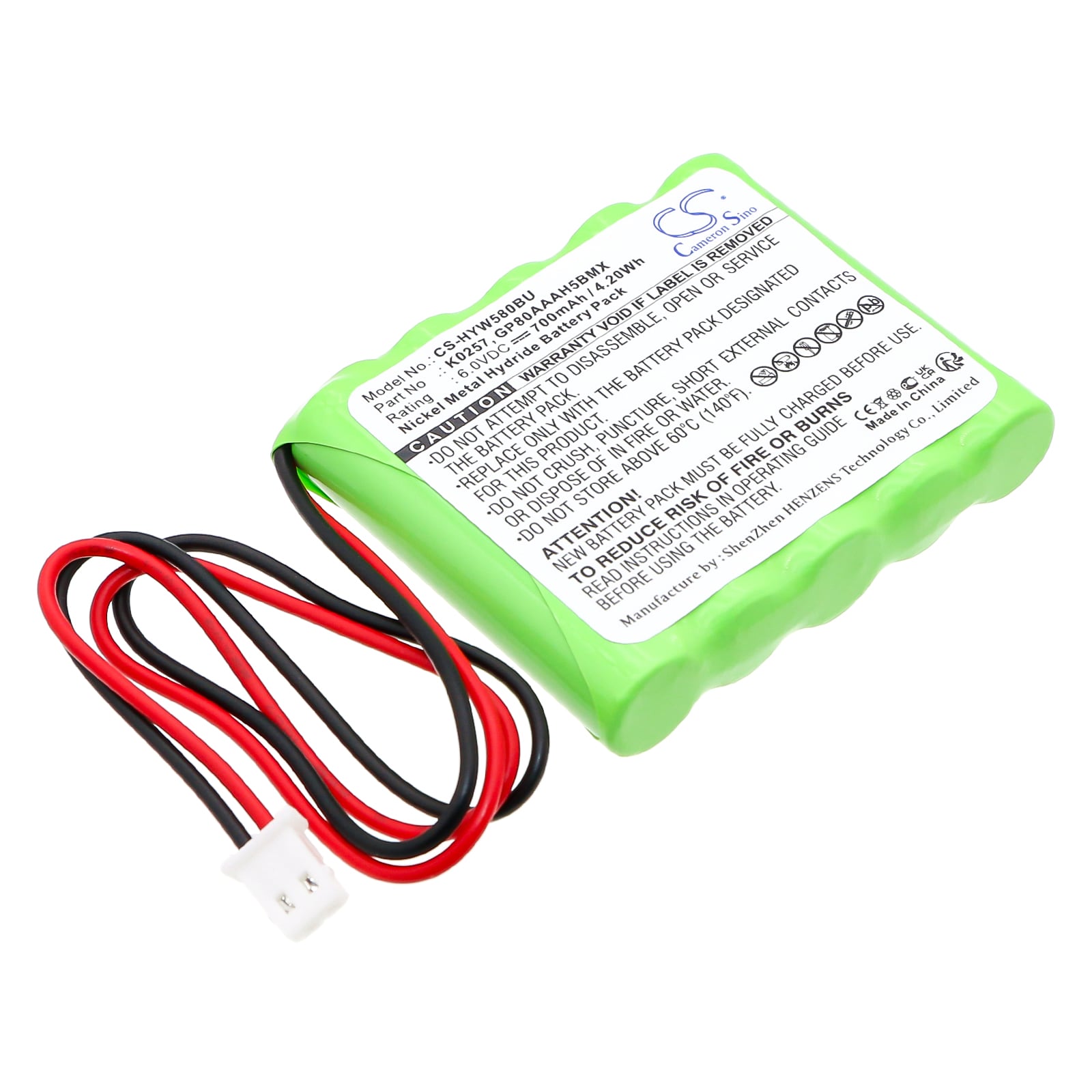 Batteri til alarmsystem til Honeywell 5800RP Wireless, 5800RP Wireless Repeater og andre.
