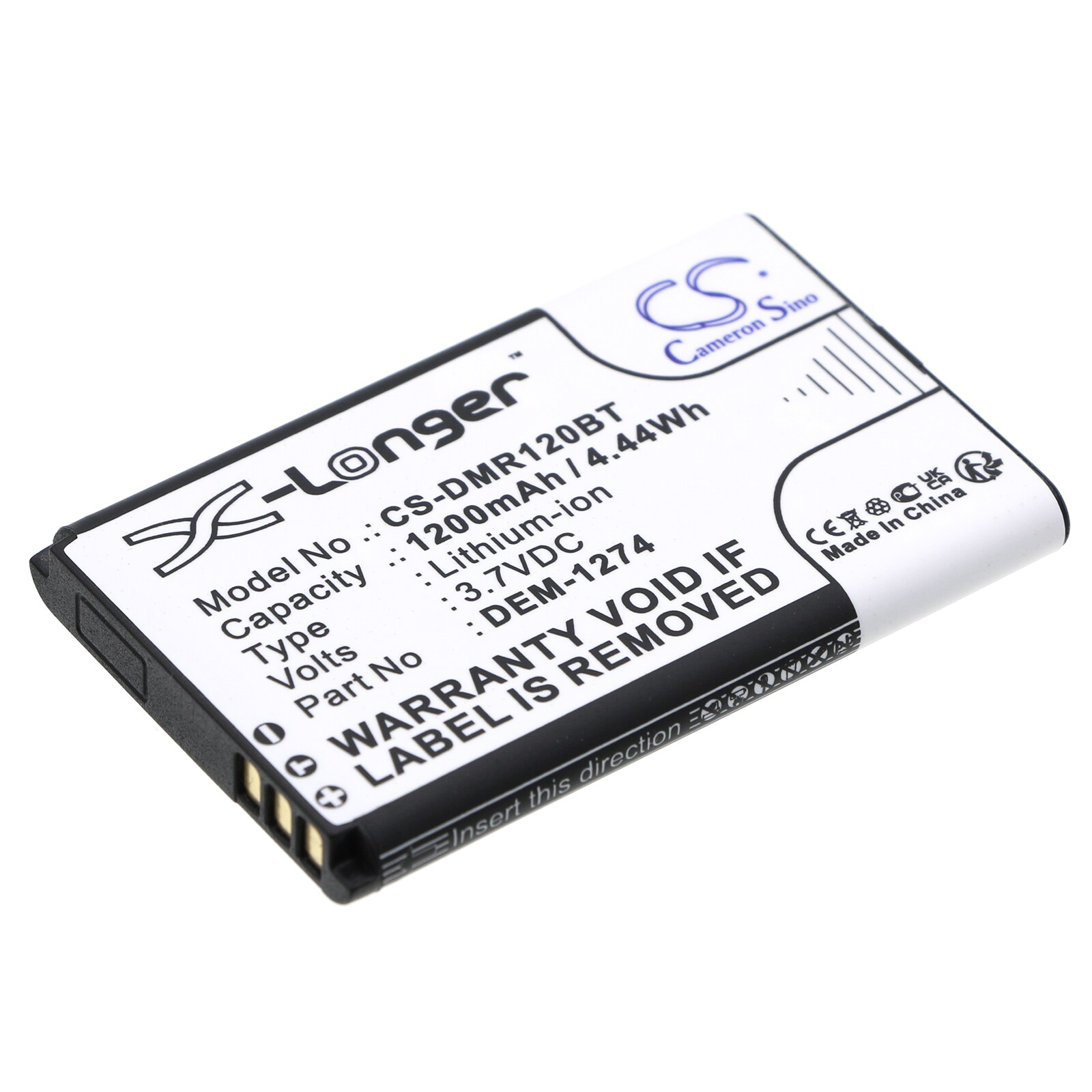 Batteri til alarmsystem til Paradox K32RF trådløs LED Kyepad