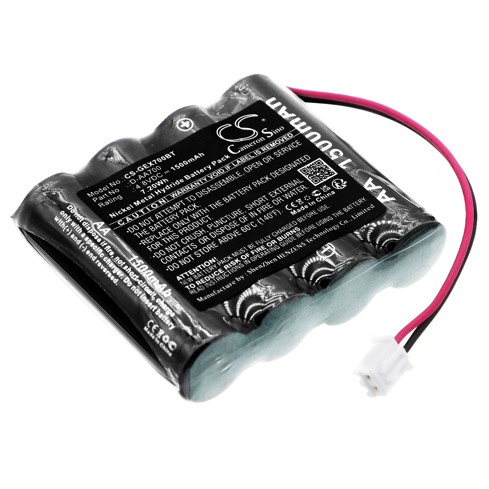 Batteri til alarmsystem til GE Security Simon Home Security Talking, kontrolpanel