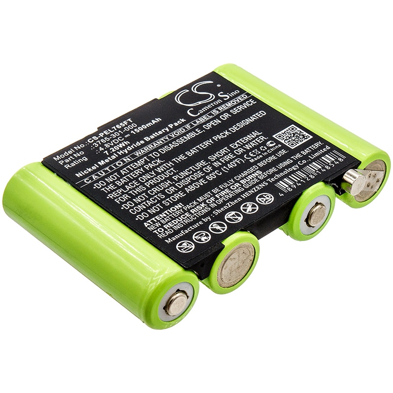 Batteri til lommelygte til Pelican 3769, 3765, 3760Z0 osv.