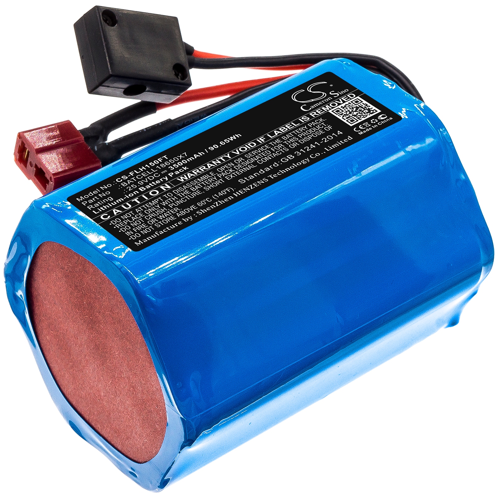 Batteri til lommelygte til Bigblue VL15000P-Pro Mini, VL15000P-Pro Tricolor Mini og andre.