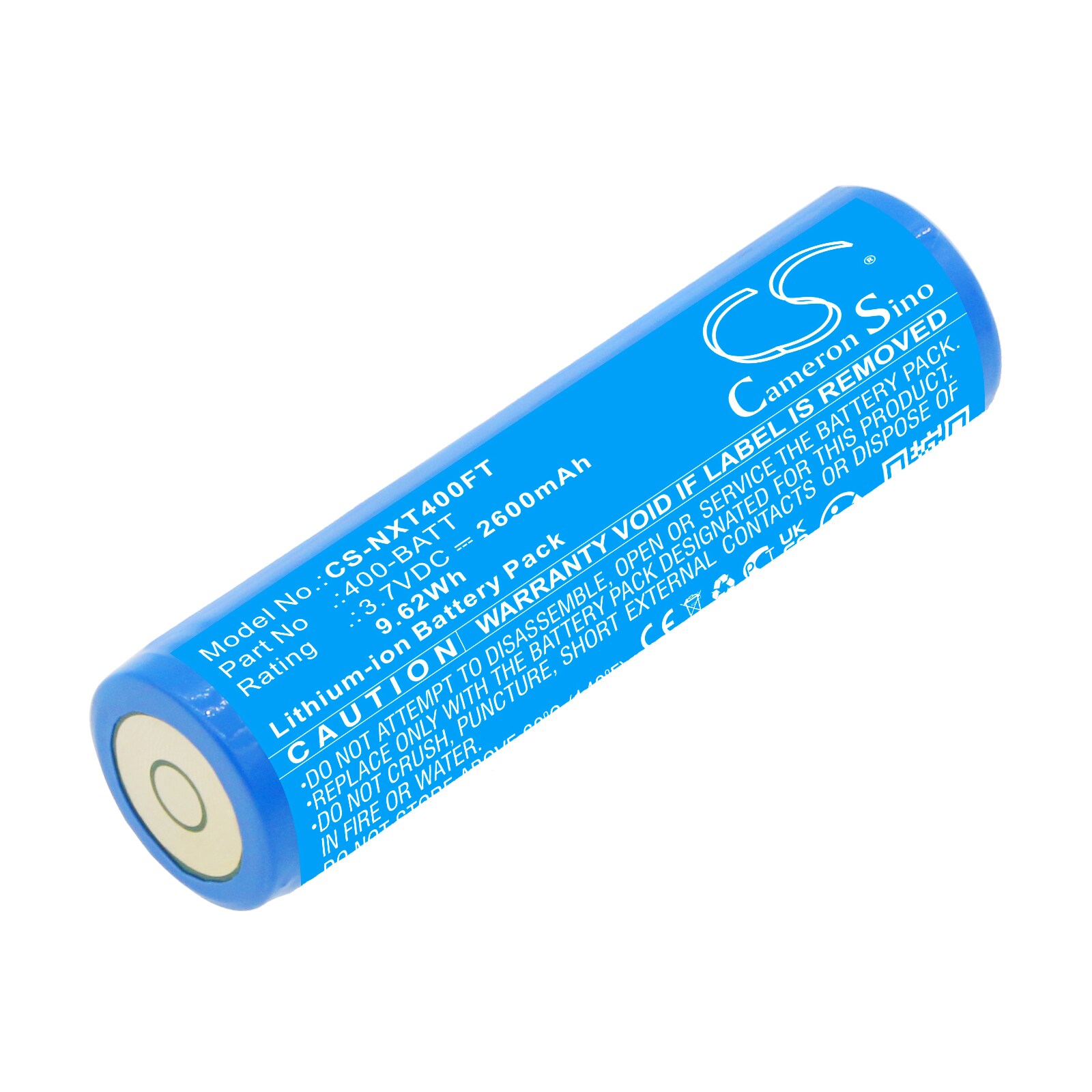 Batteri til lommelygte til Nightstick TAC-400, TAC-500, TAC-550 osv.