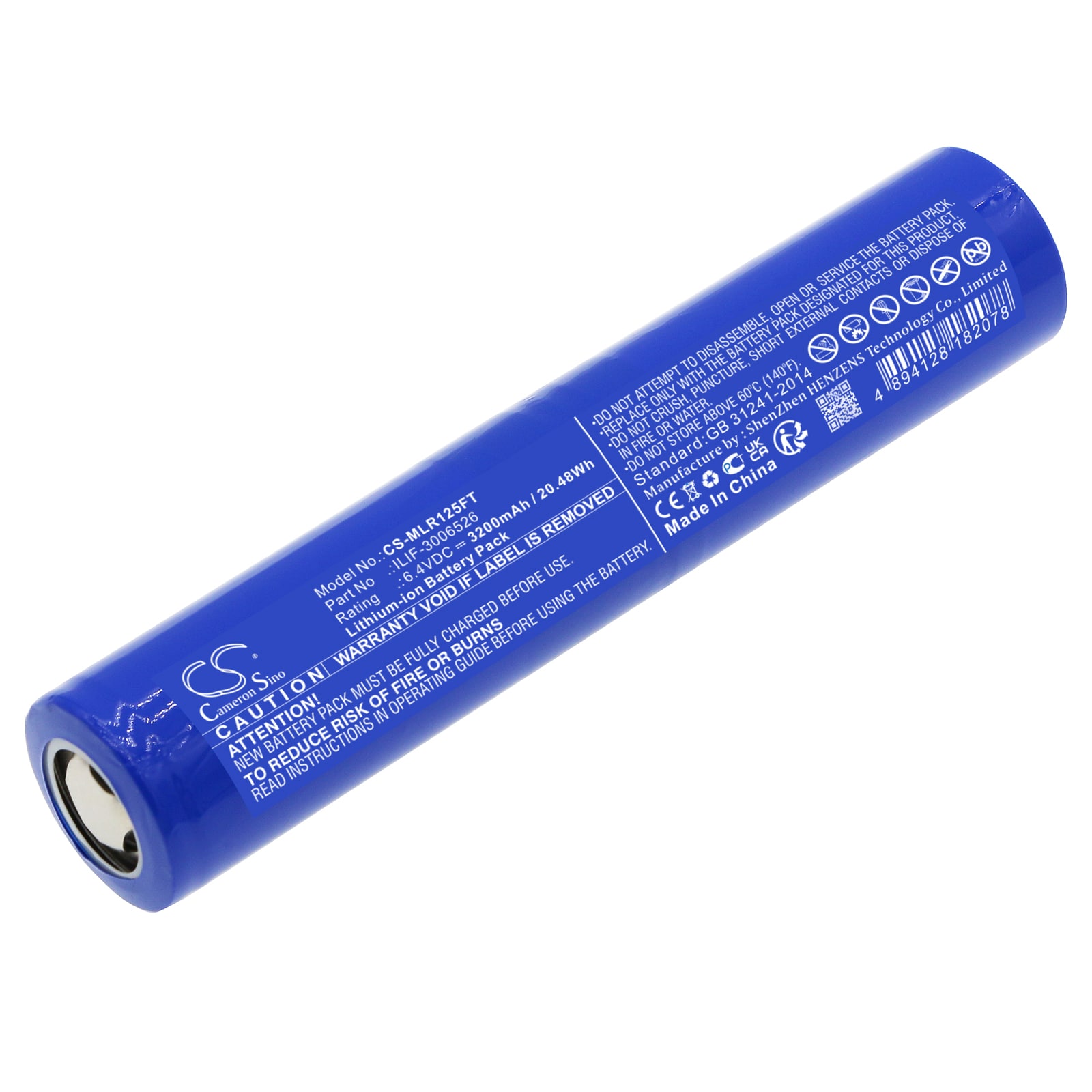 Batteri til lommelygte til Maglite ML125, ML150LR, ML150LRX
