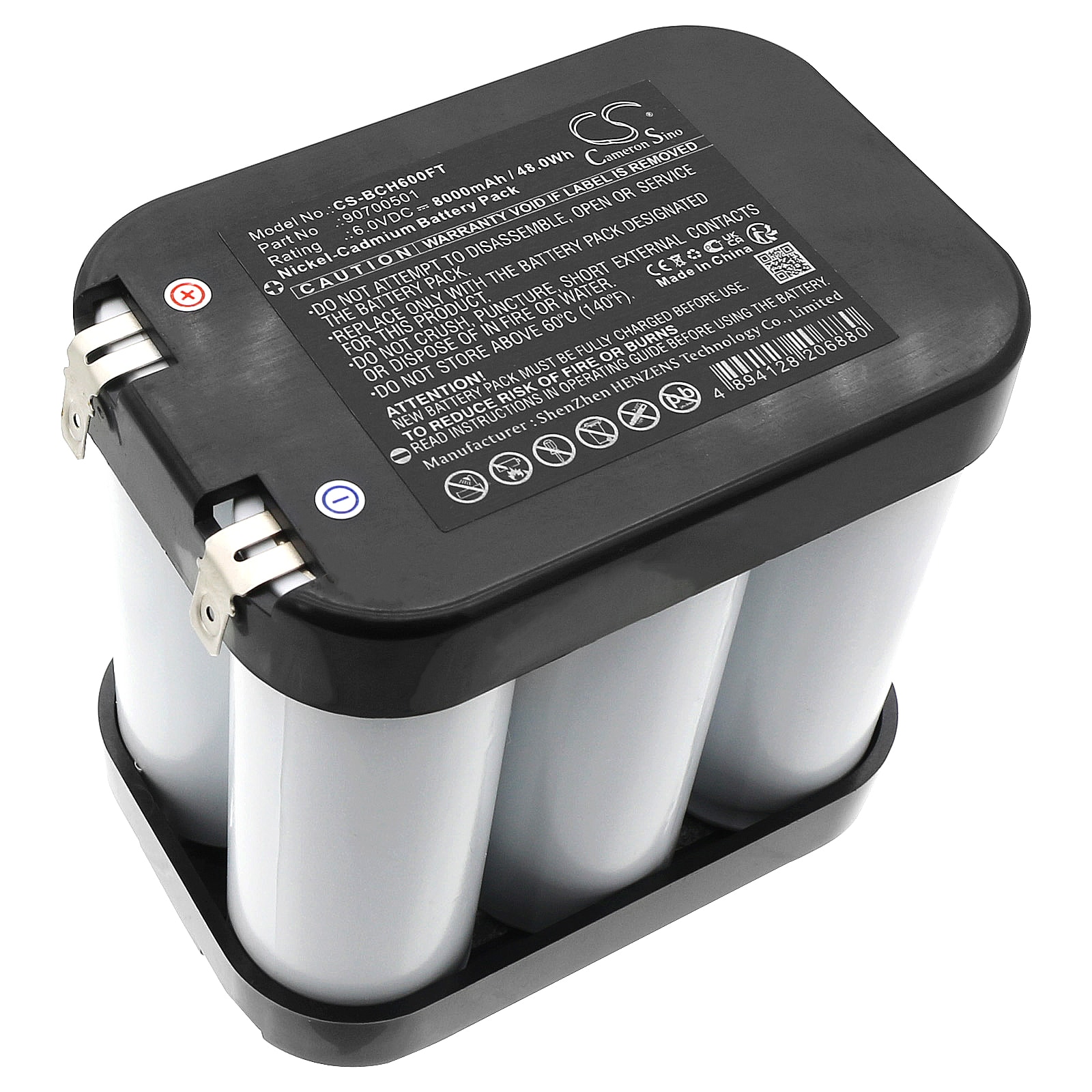 Batteri til lommelygte til Bosch Eisemann Halo 6, Eisemann B6008