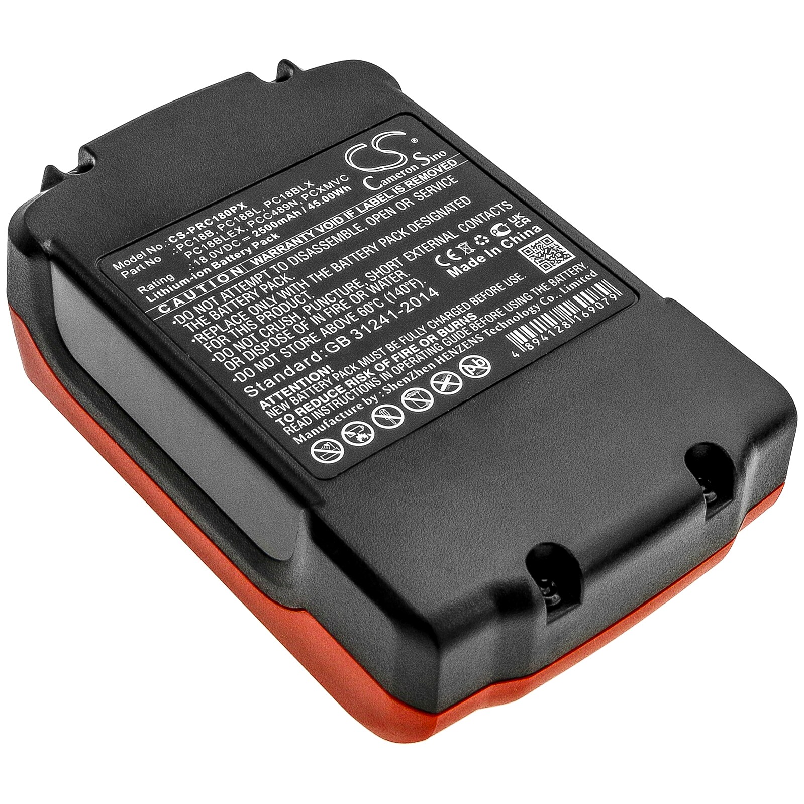 Batteri til elværktøj til Porter Cable PC18CS, PC1800RS, PC1800D osv.