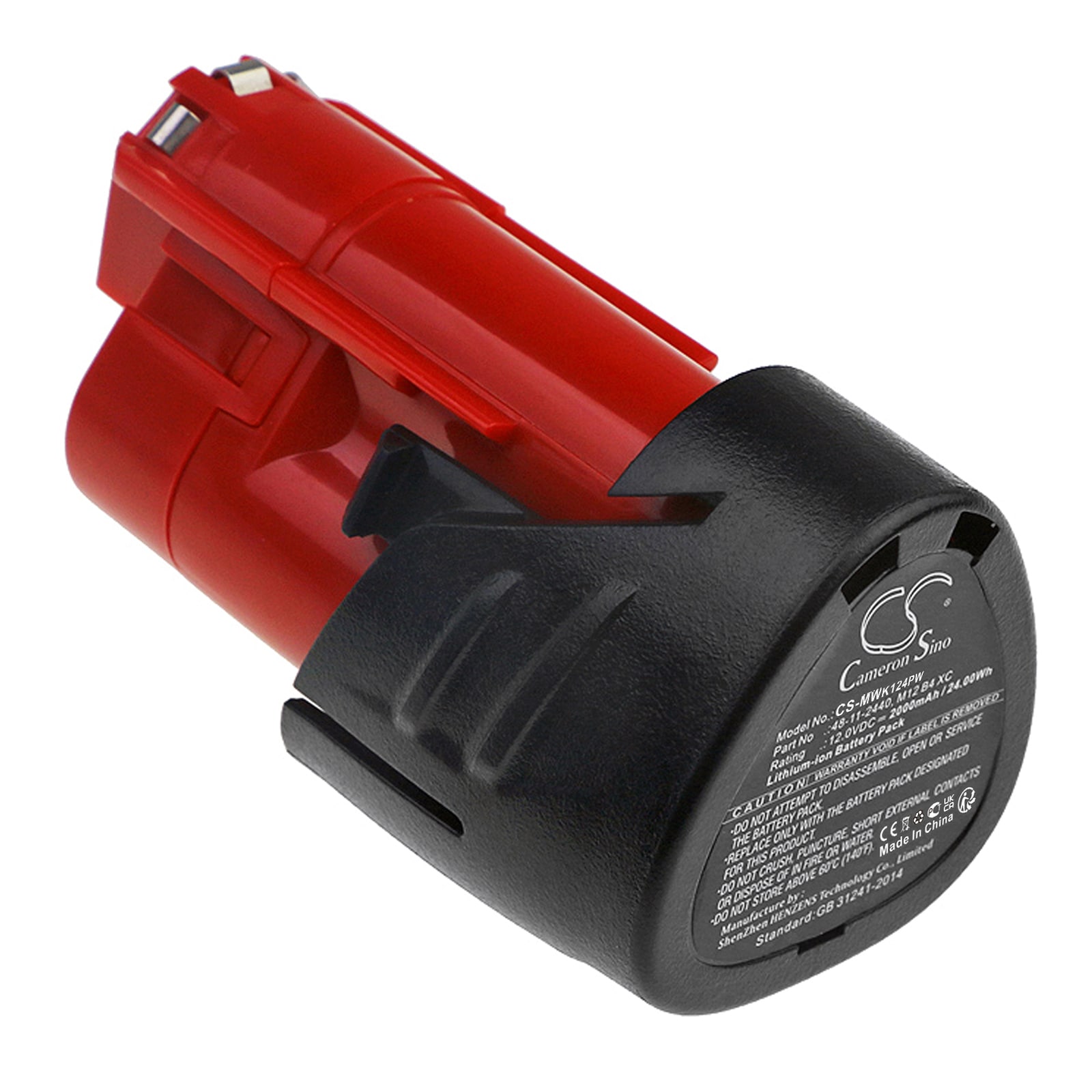 Batteri til elværktøj til Milwaukee M12, M12 REDLITHIUM XC 4.0, C12 FM og andre.